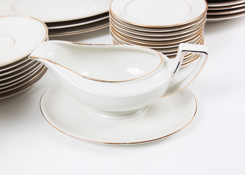 84-Piece Johann Haviland “Golden Band” China Set