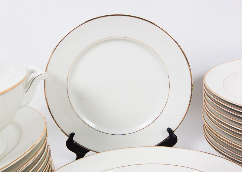 84-Piece Johann Haviland “Golden Band” China Set