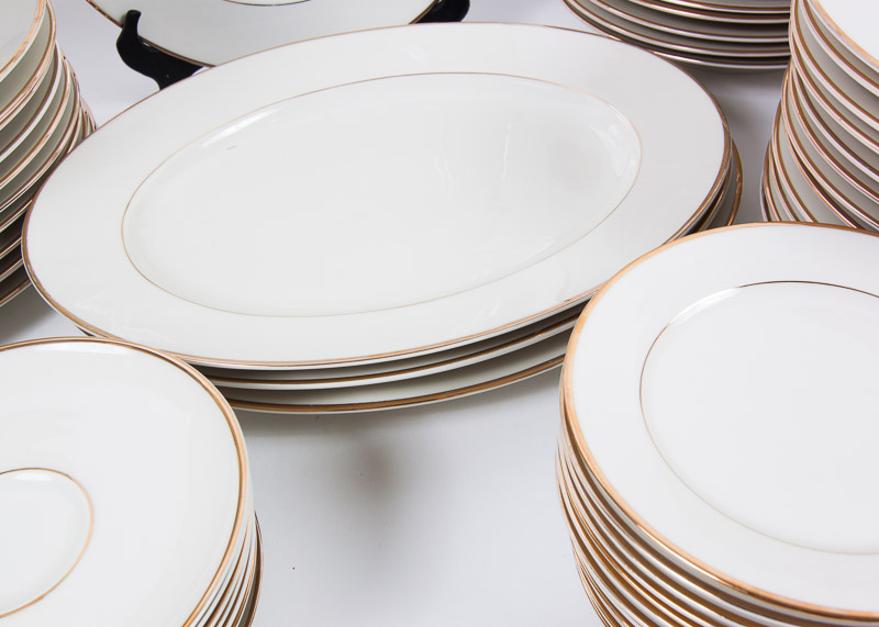 84-Piece Johann Haviland “Golden Band” China Set