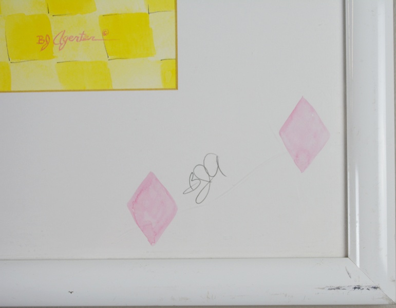 L/E Rabbit Ballerina Print From Watercolor by B.J. Agerter