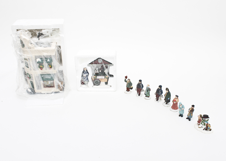 "Starbucks Coffee" Snow Village Decorative House