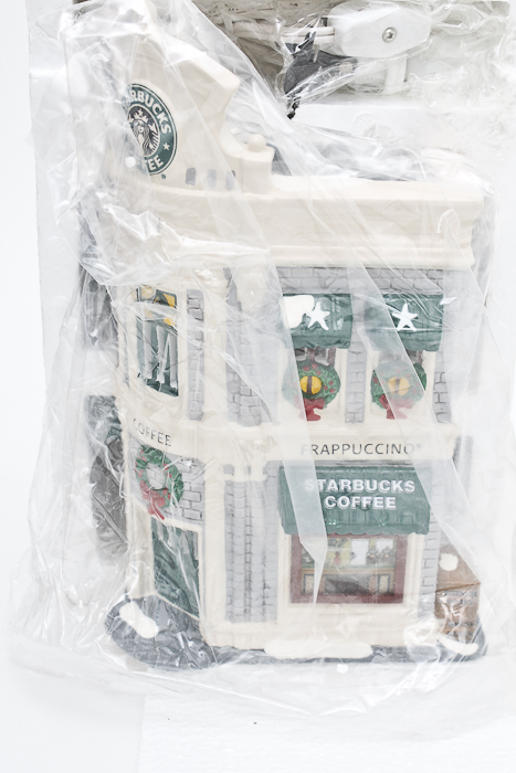 "Starbucks Coffee" Snow Village Decorative House