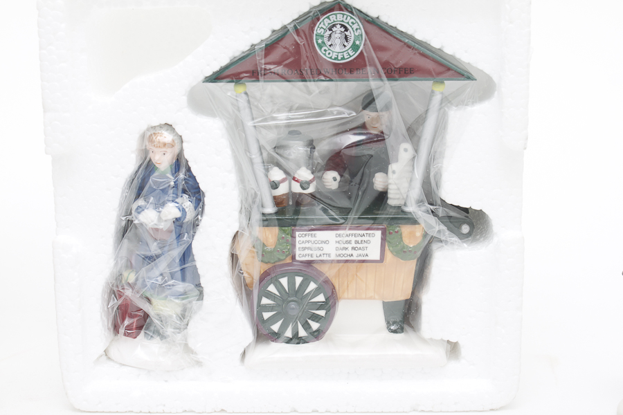 "Starbucks Coffee" Snow Village Decorative House
