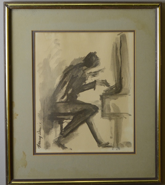 A Piano and Bass Player Prints by Nancy Davis