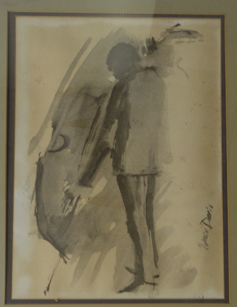 A Piano and Bass Player Prints by Nancy Davis