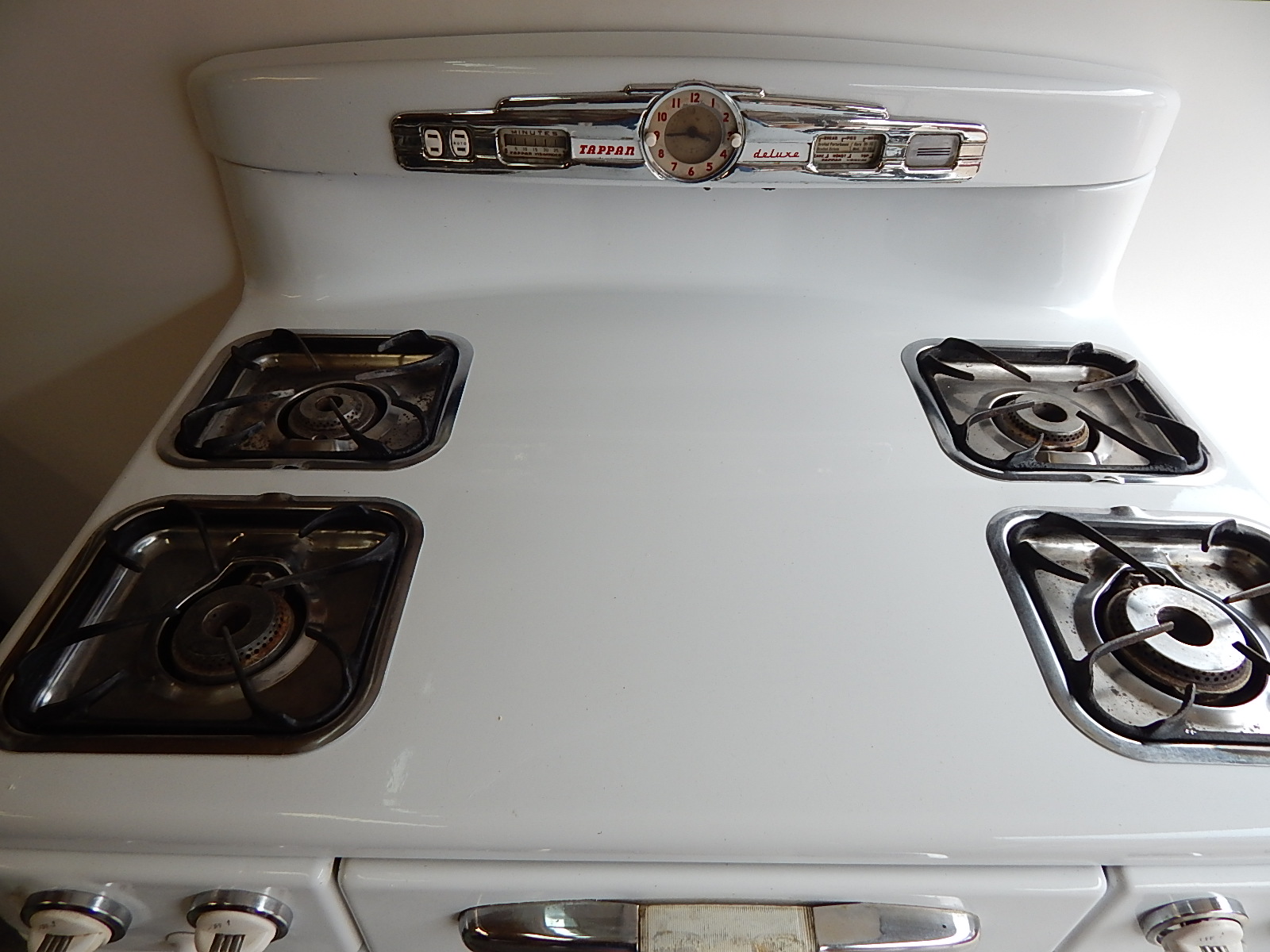 1952 Tappan White Porcelain Stove