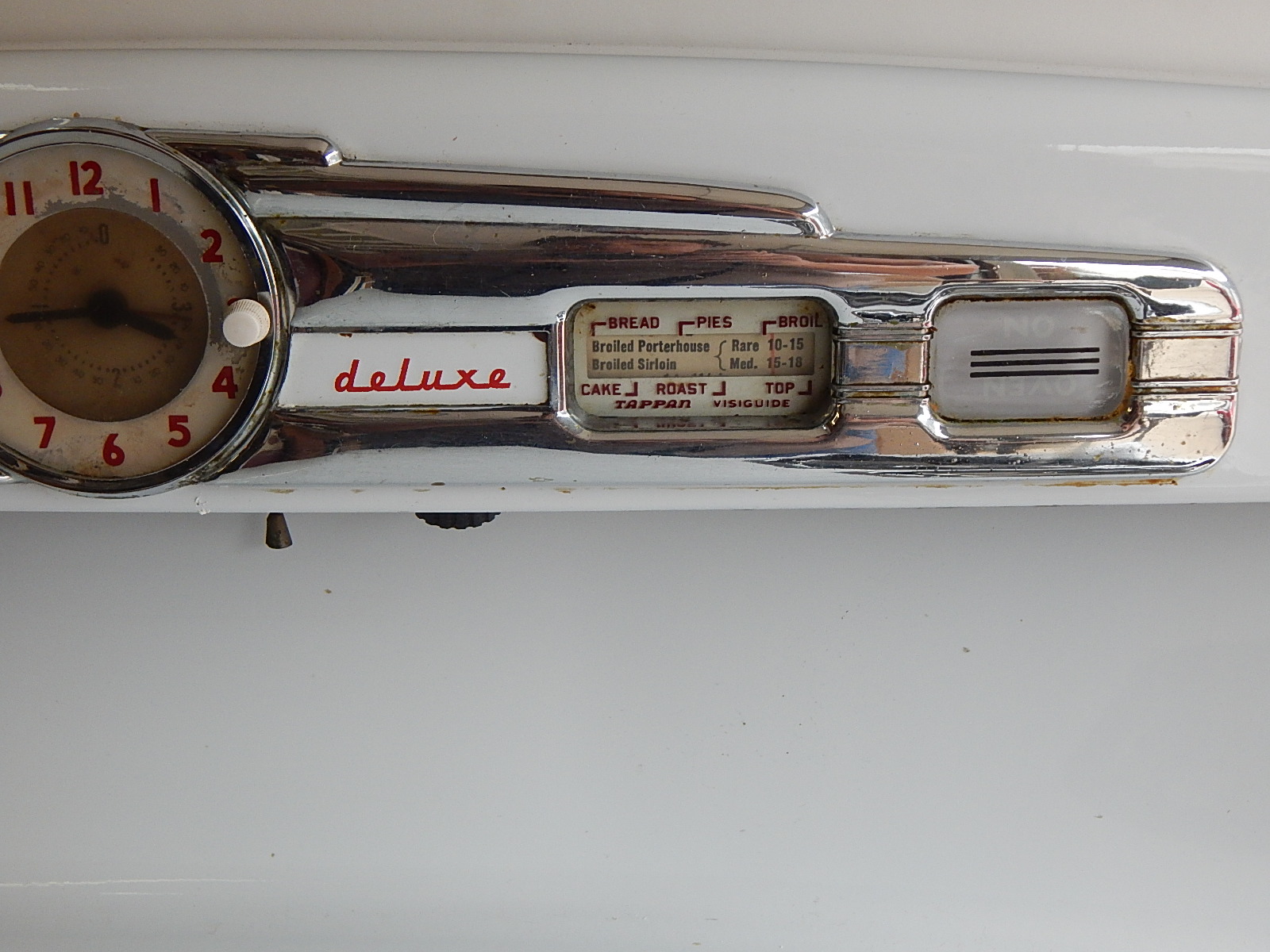 1952 Tappan White Porcelain Stove