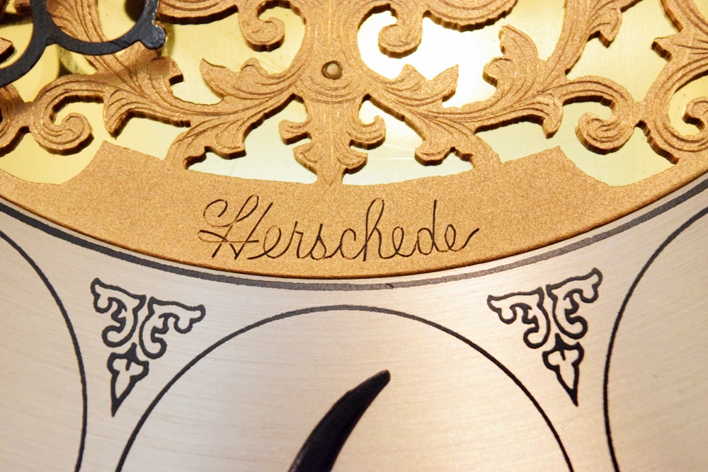 Herschede "The Clock" Model 250, Nine Tube Hall Clock in Burl