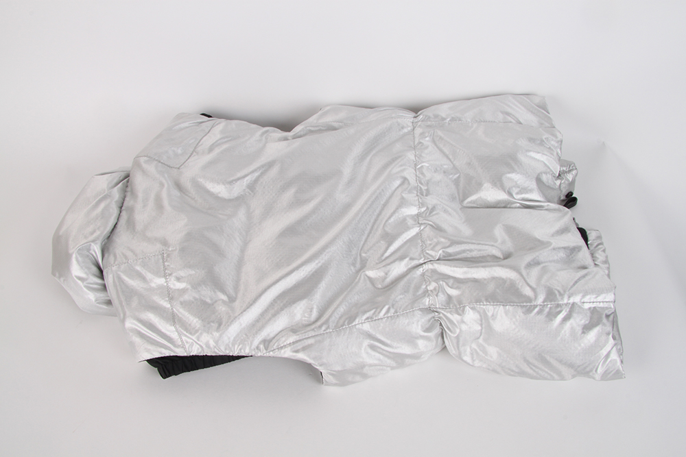 Prada Puffer Vest and Pinstripe Escada Trousers