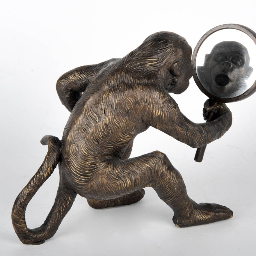 Brass Monkey Figurine