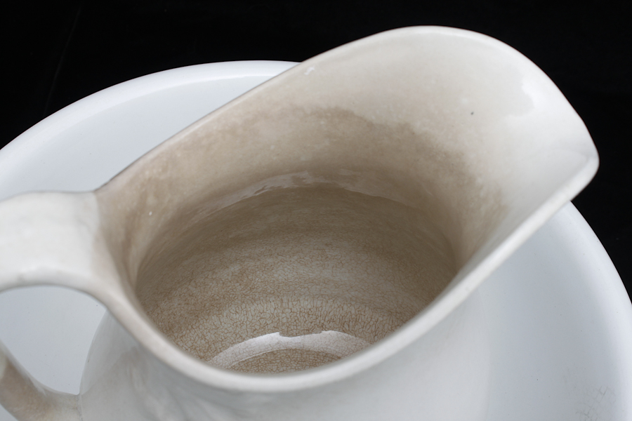 Ceramic Wash Bowl and Pitcher