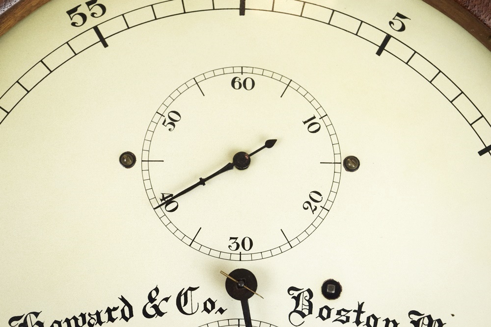 E. Howard Astronomical Regulator #44 Clock in Carved Walnut Case