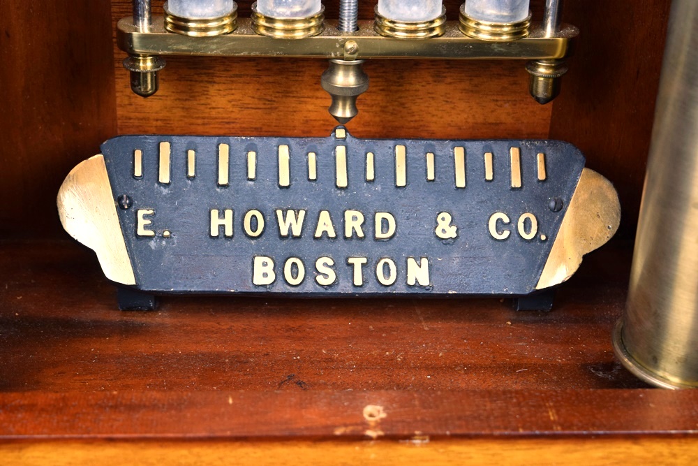 E. Howard Astronomical Regulator #44 Clock in Carved Walnut Case