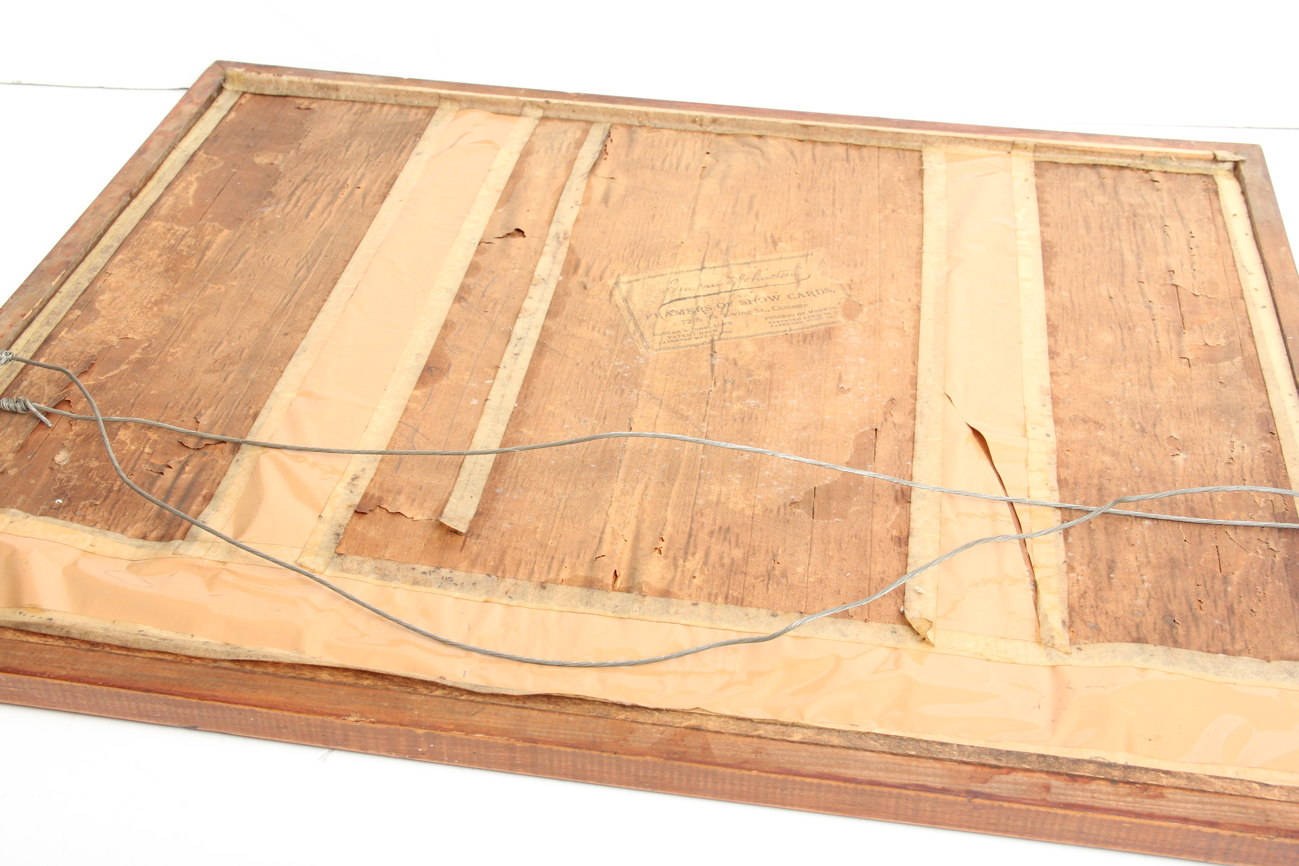 Antique Framed Paint Sample Sign