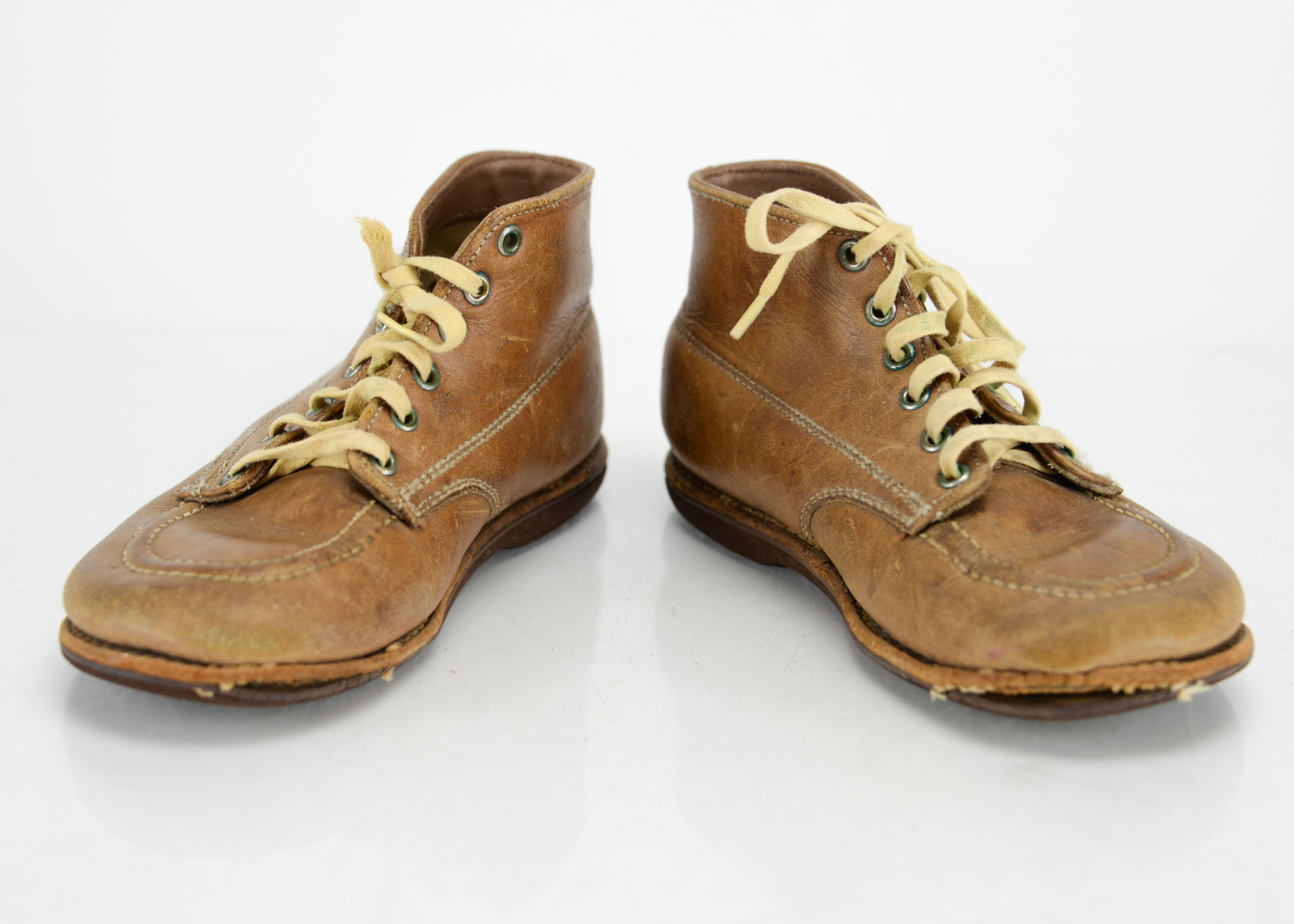 Vintage Red Goose Toddler Leather Booties