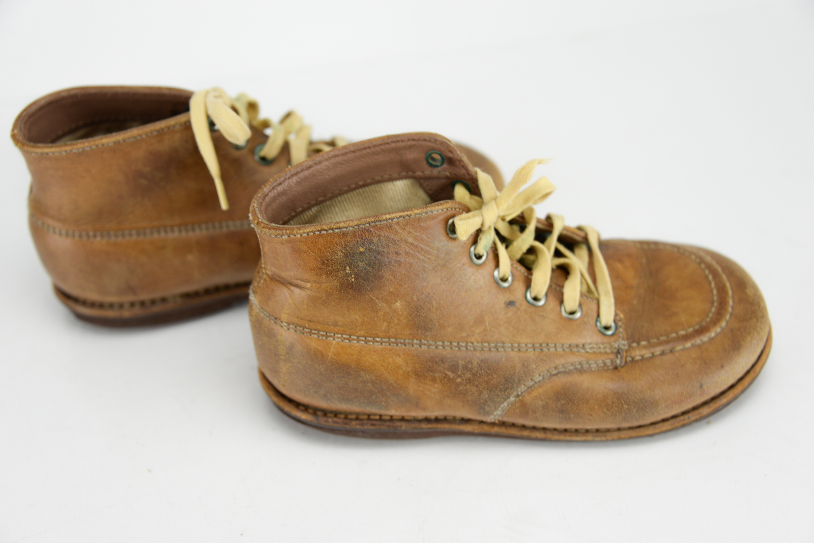 Vintage Red Goose Toddler Leather Booties