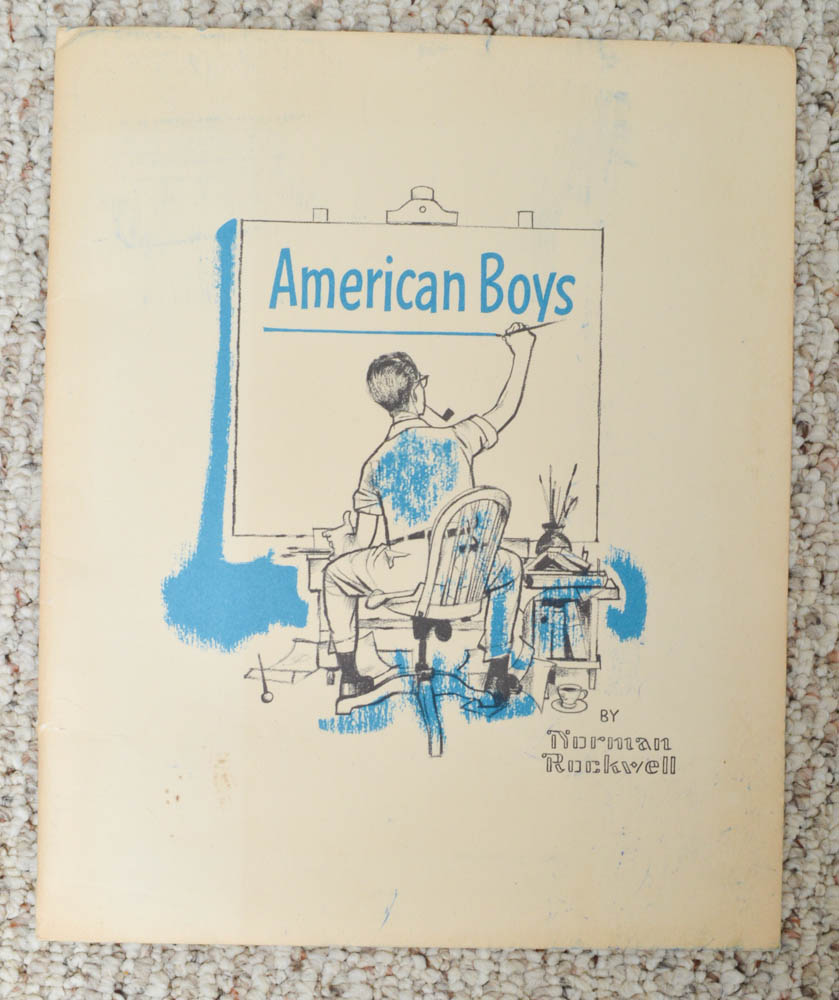 Four Norman Rockwell ¨American Boys¨ Photo Offset Lithographs