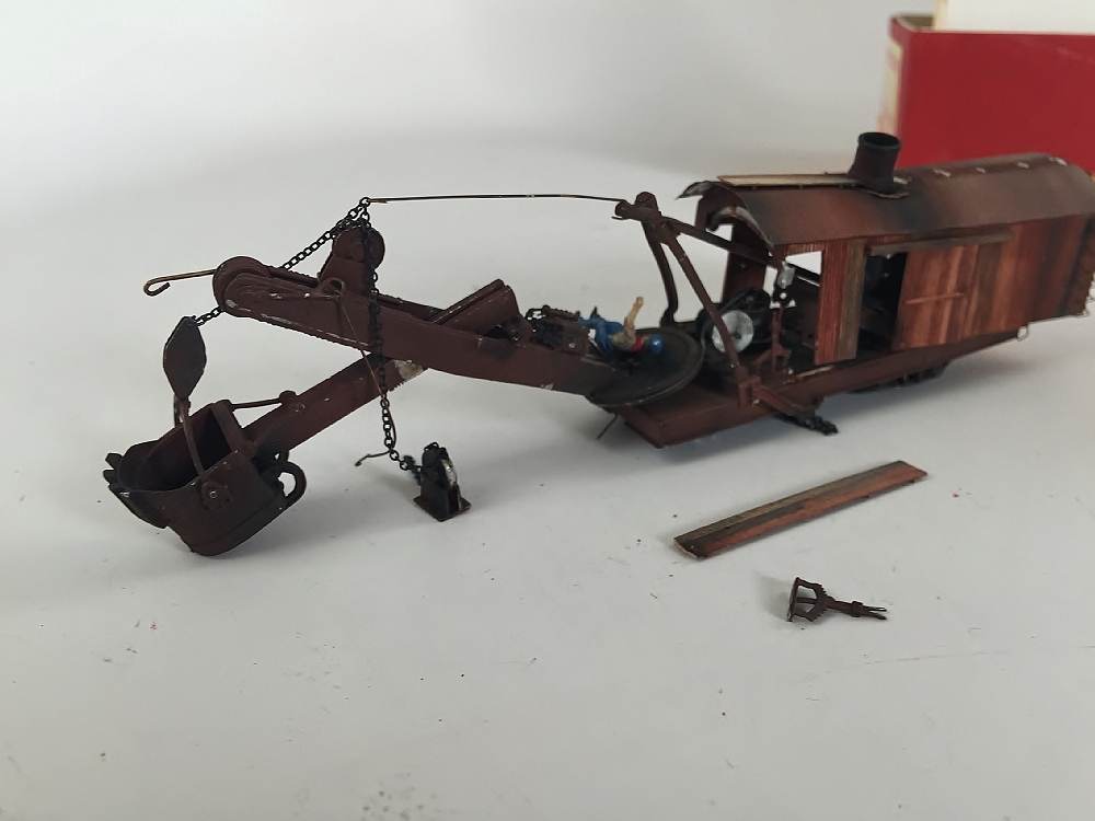 Vintage Wood and Metal HO Scale Steam Shovel Car