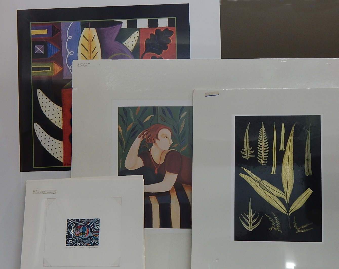 Reproduction Art Prints - Modern Primary Tones with Black