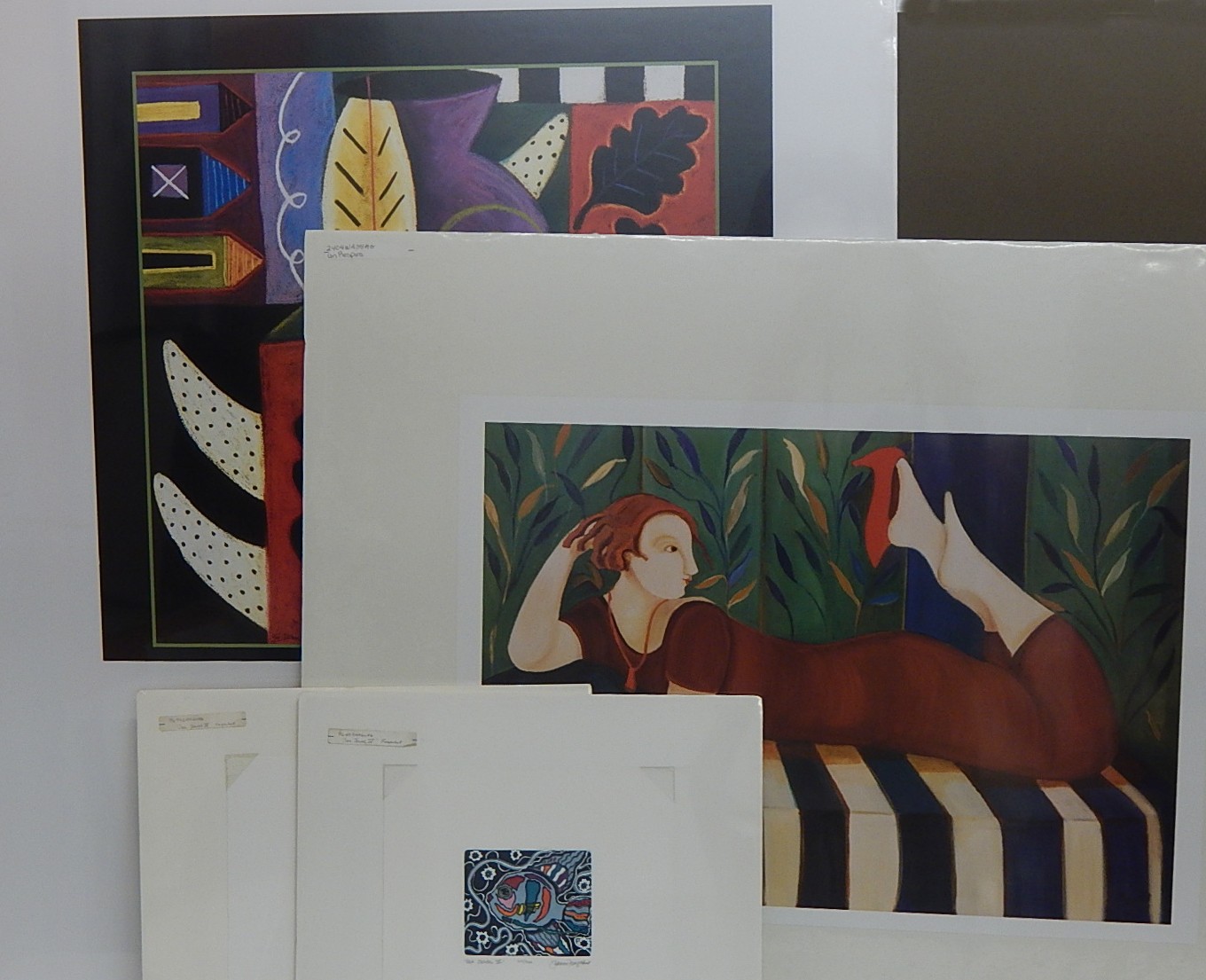 Reproduction Art Prints - Modern Primary Tones with Black