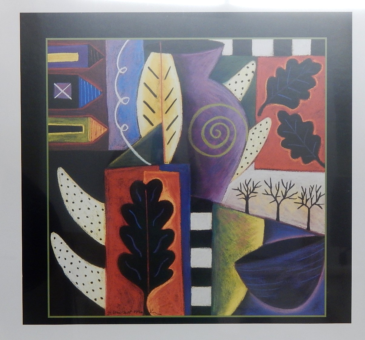 Reproduction Art Prints - Modern Primary Tones with Black