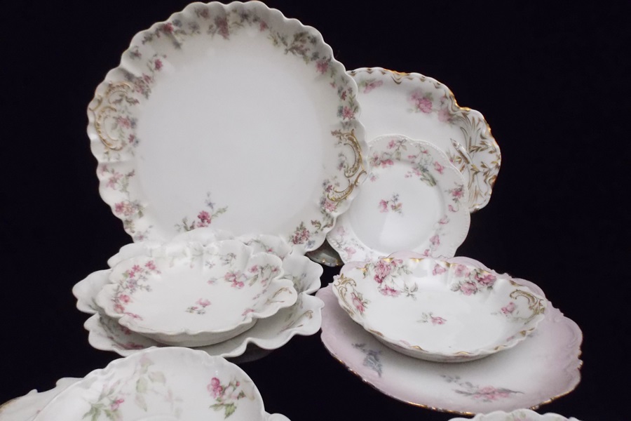 Twelve Pieces of Mostly Haviland Limoges China