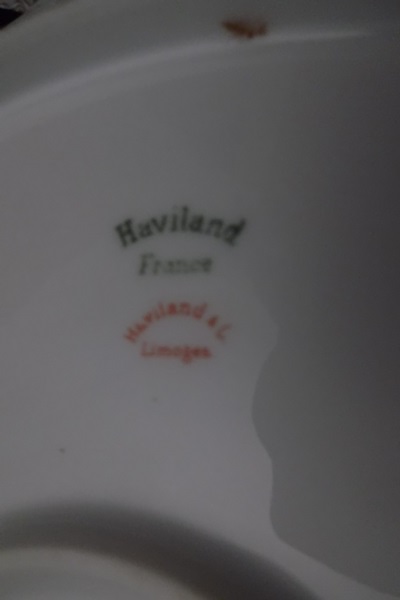 Twelve Pieces of Mostly Haviland Limoges China