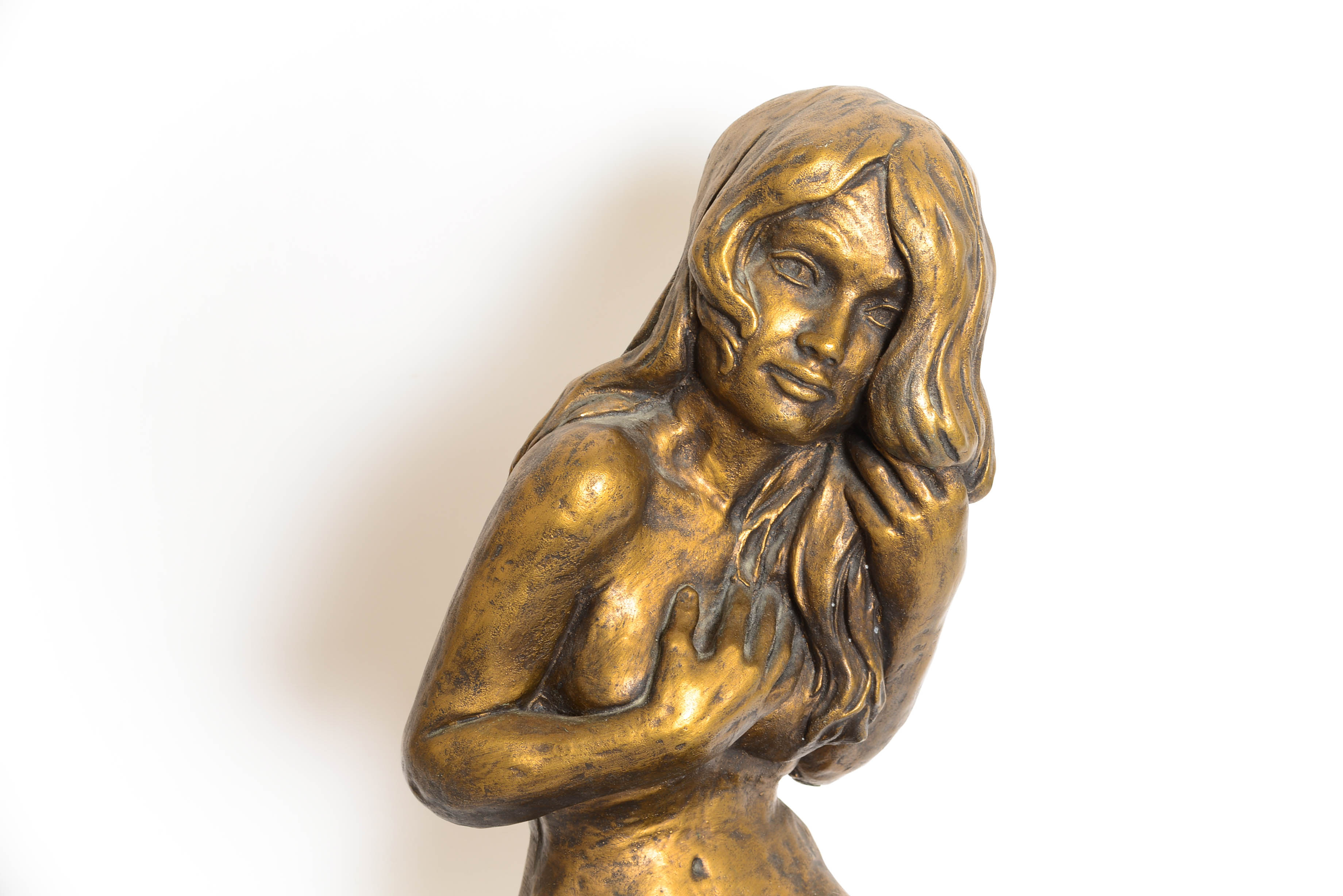 Vintage Hand Crafted Plaster Statue