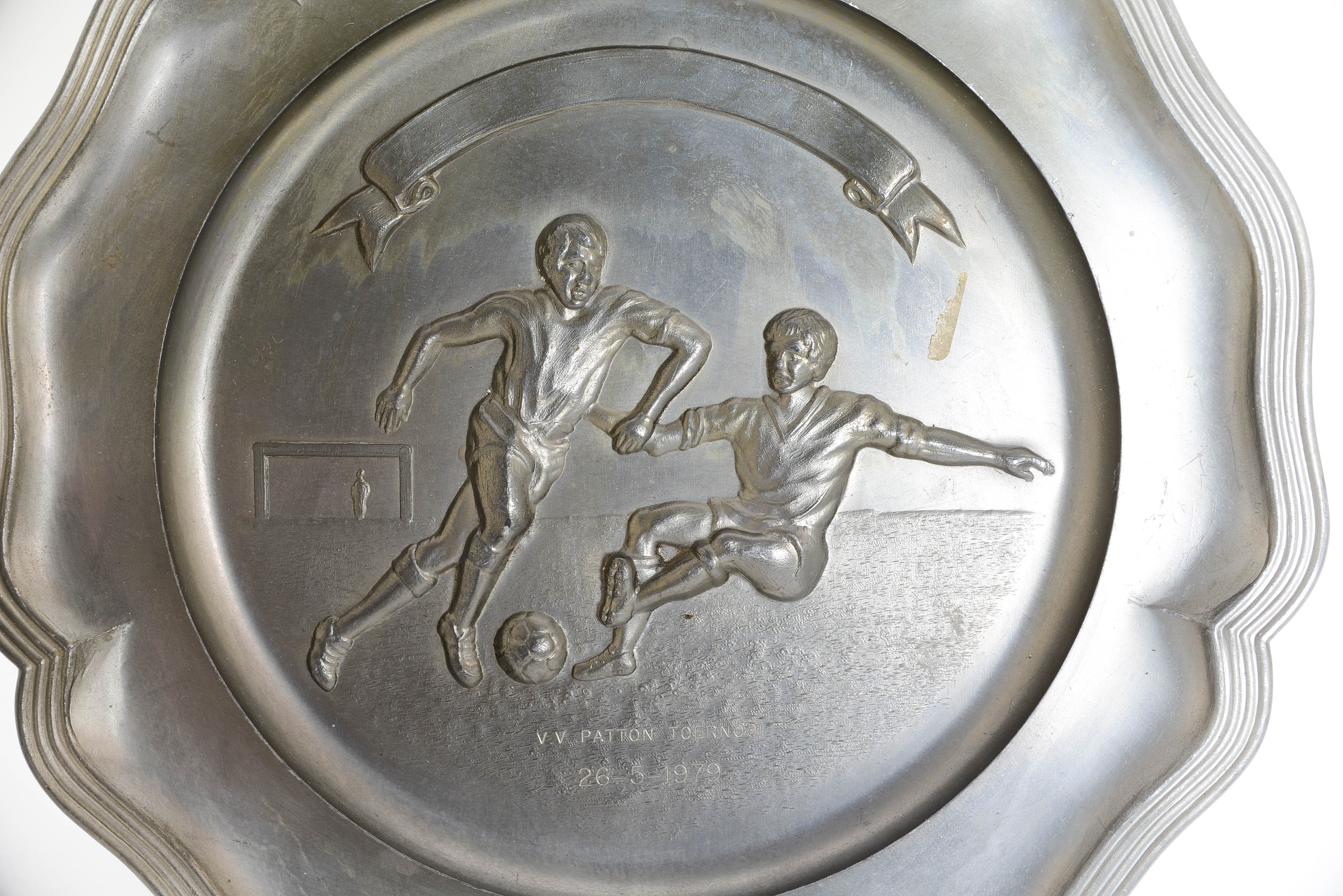 Pair of Vintage Pewter Plates