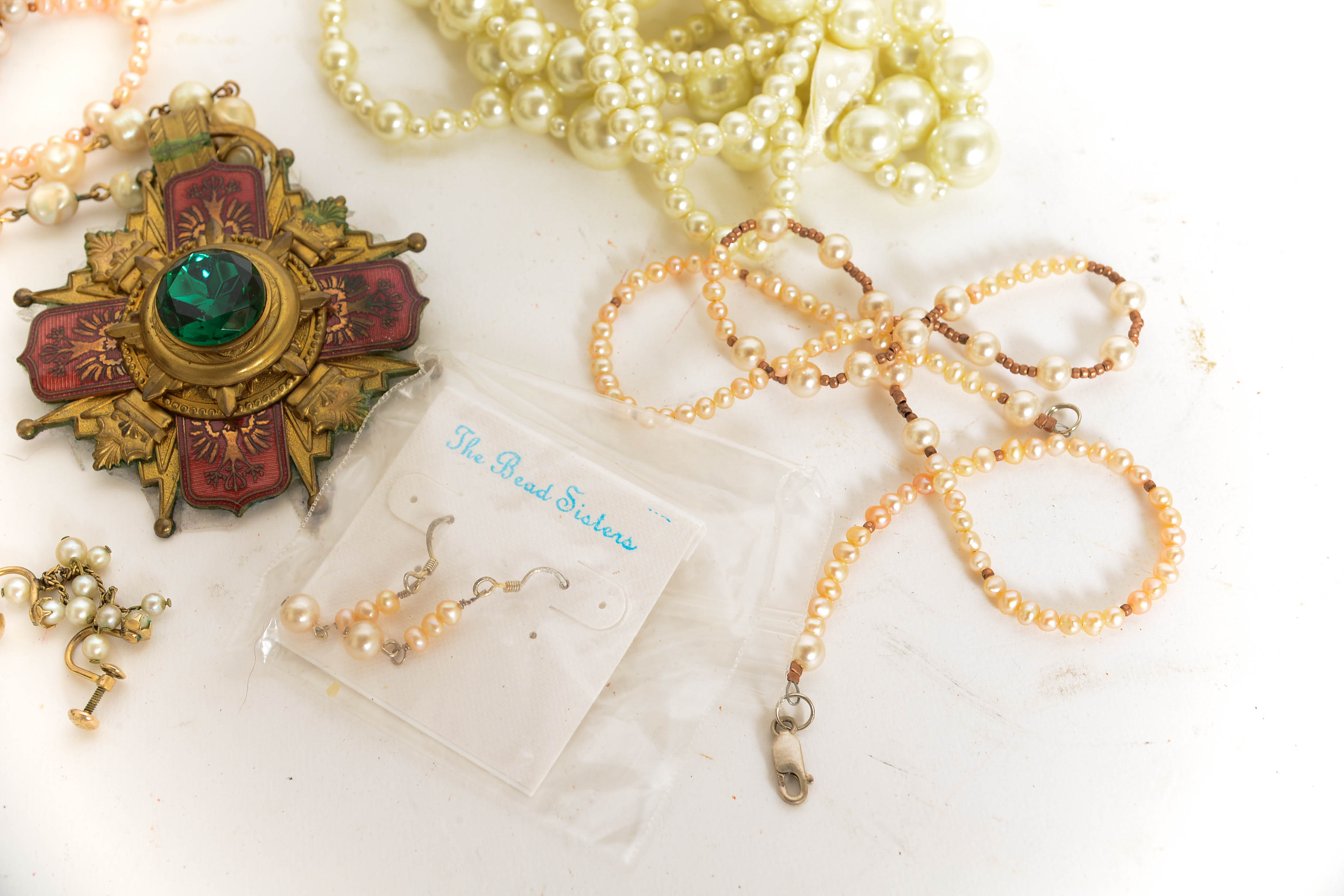 Collection of Pearl Costume Jewelry