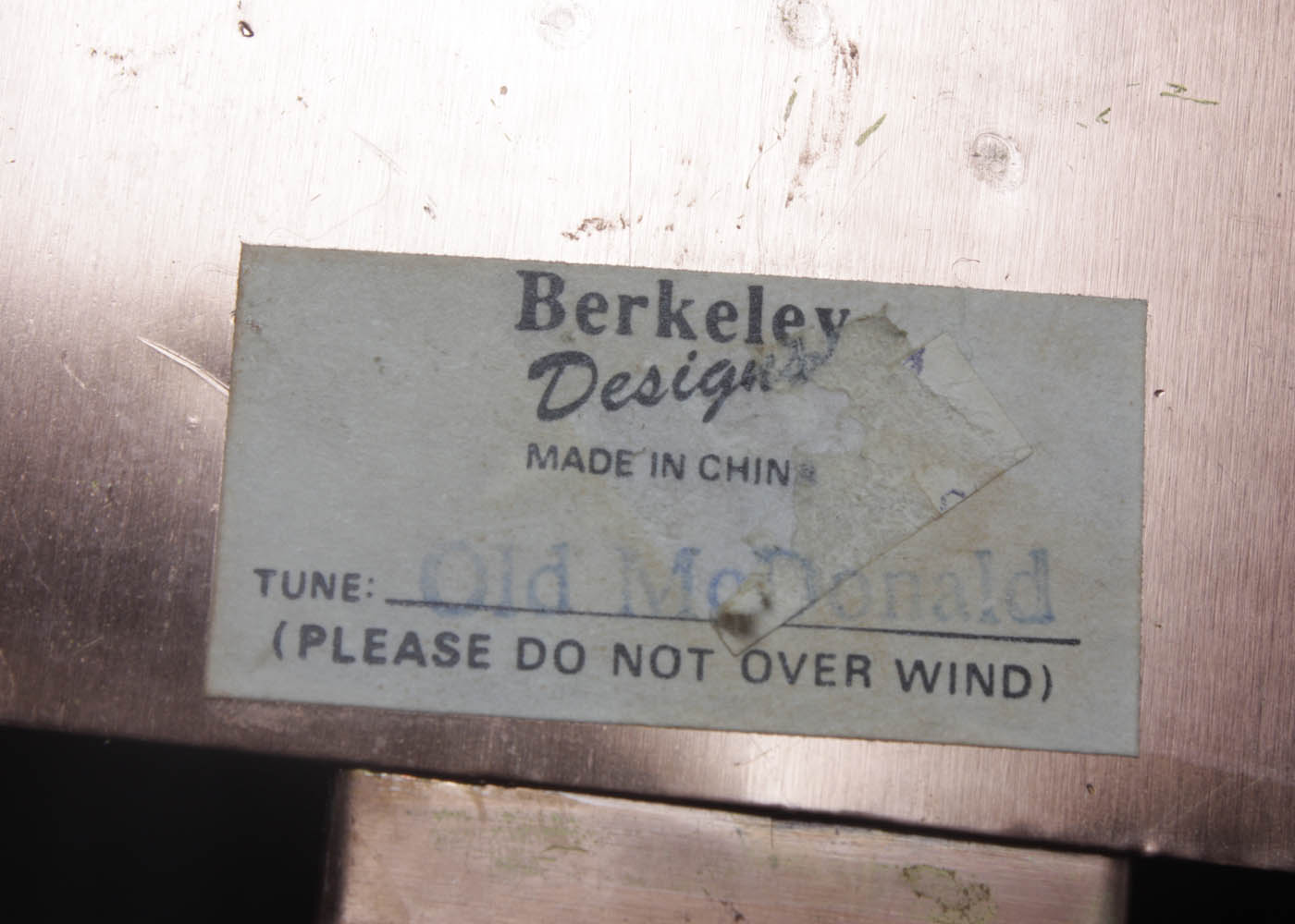 Berkeley Brass Old MacDonald Barn Music Box