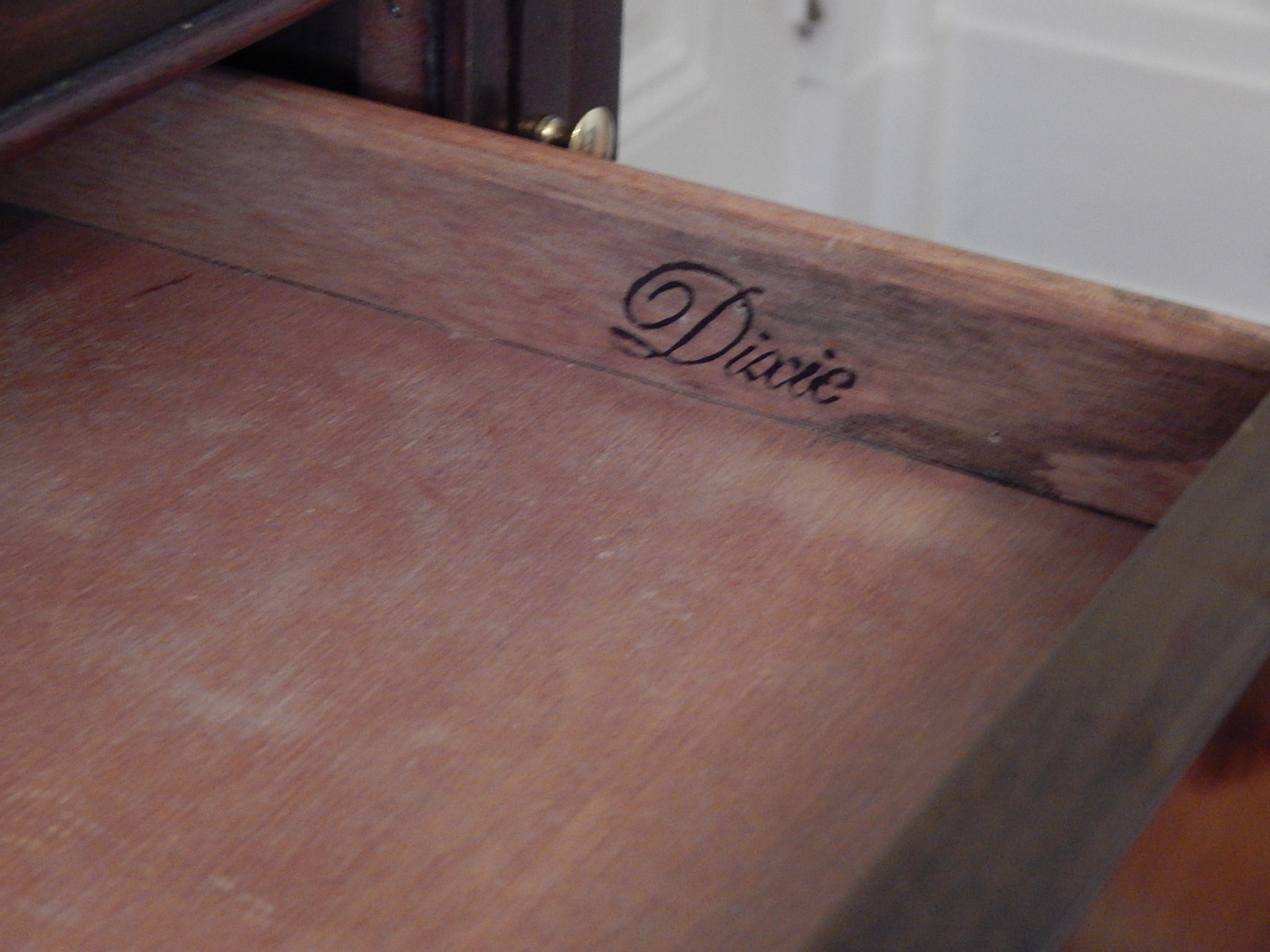 Mahogany Dixie Furniture Queen Anne Fall-Front Secretary