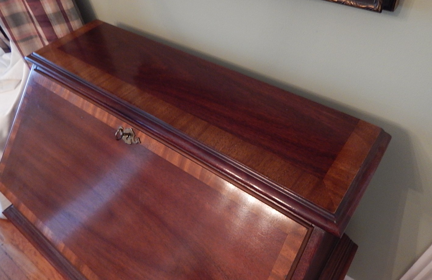 Mahogany Dixie Furniture Queen Anne Fall-Front Secretary