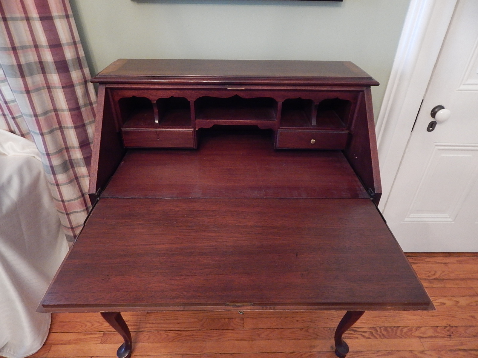 Mahogany Dixie Furniture Queen Anne Fall-Front Secretary