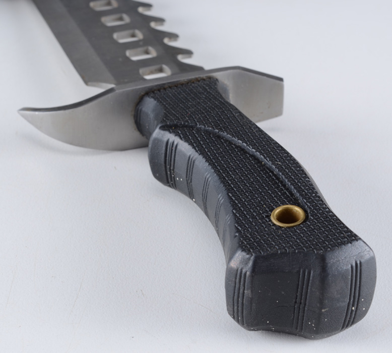 A "Rambo" style Survival Knife with Nylon Sheath