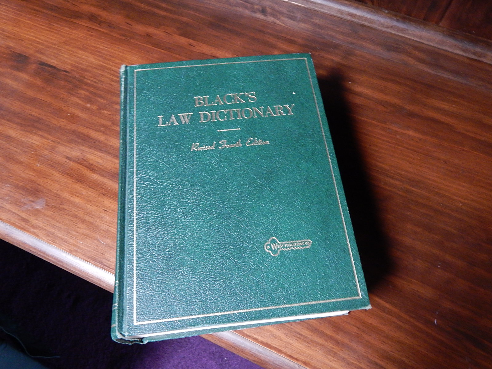 Books - Black's Law Dictionary, Revised Fourth Edition