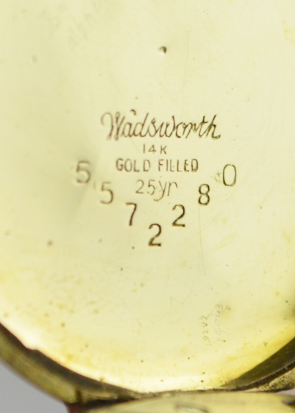 14K Gold Filled Helbros "Geneva" Open Face Pocket Watch