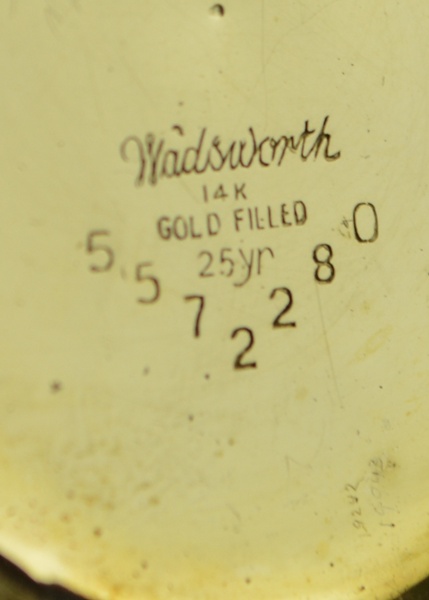 14K Gold Filled Helbros "Geneva" Open Face Pocket Watch