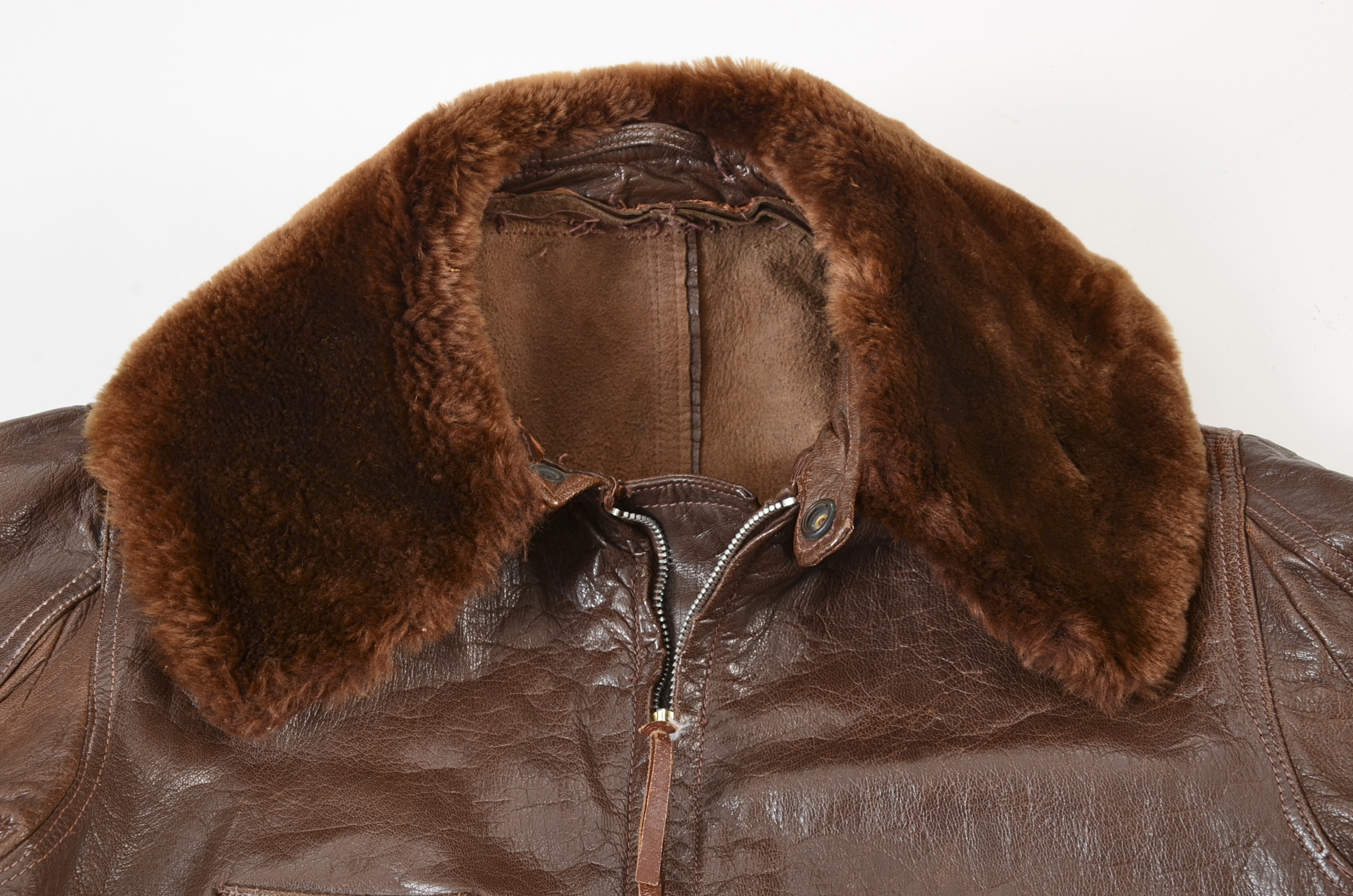 An Early World War II Naval Fighter/Bomber Leather Flight Suit