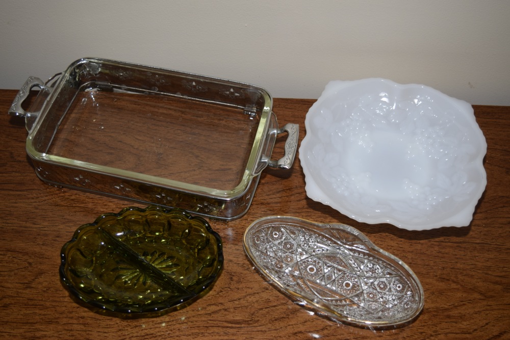 Vintage Glass Serving Ware
