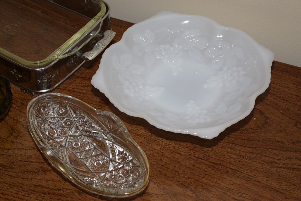 Vintage Glass Serving Ware