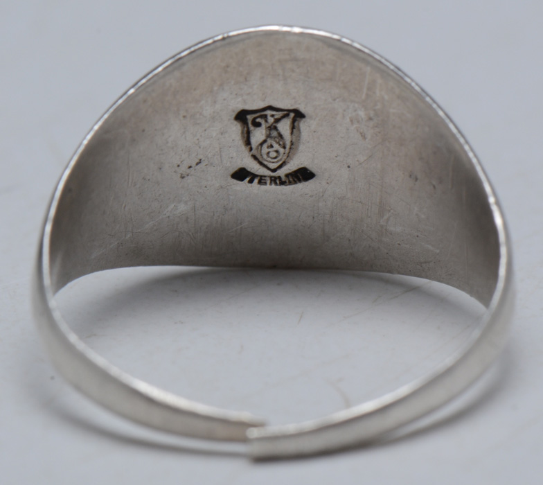 A U.S. Marine Corps Sterling Silver Ring