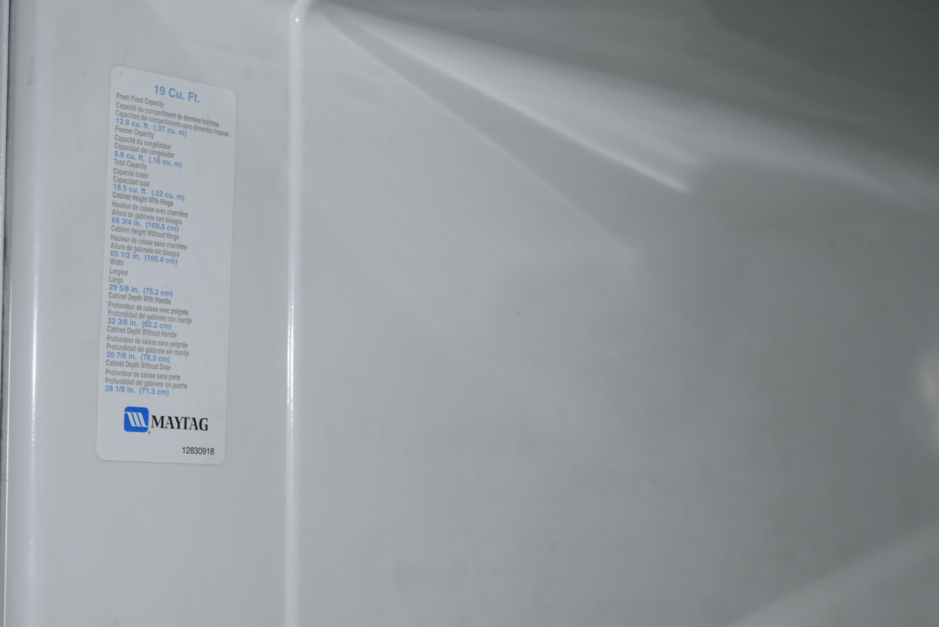 Maytag Performa 19 cu ft Refrigerator With Bottom Freezer