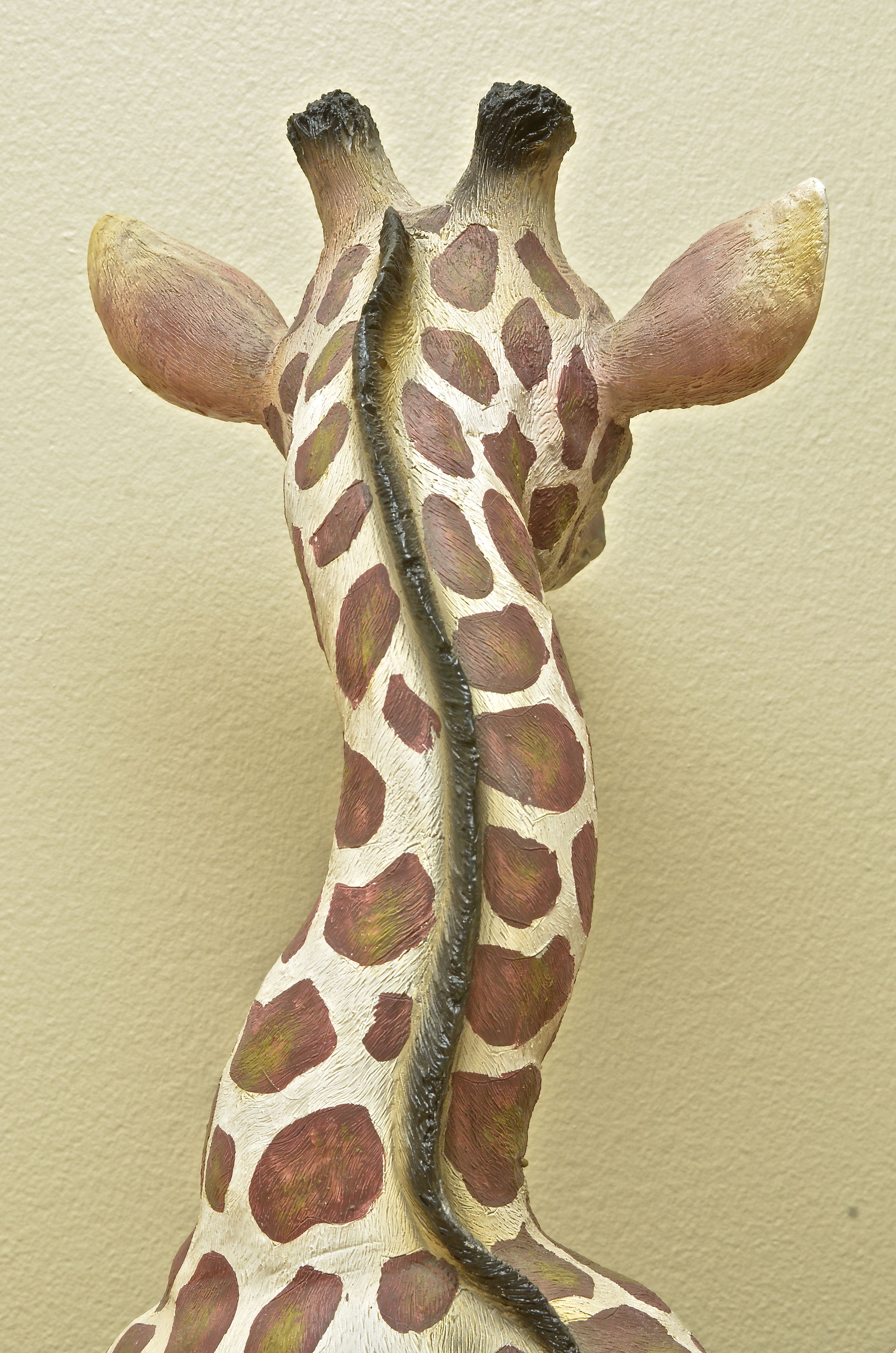 Baby Giraffe Resin Statue
