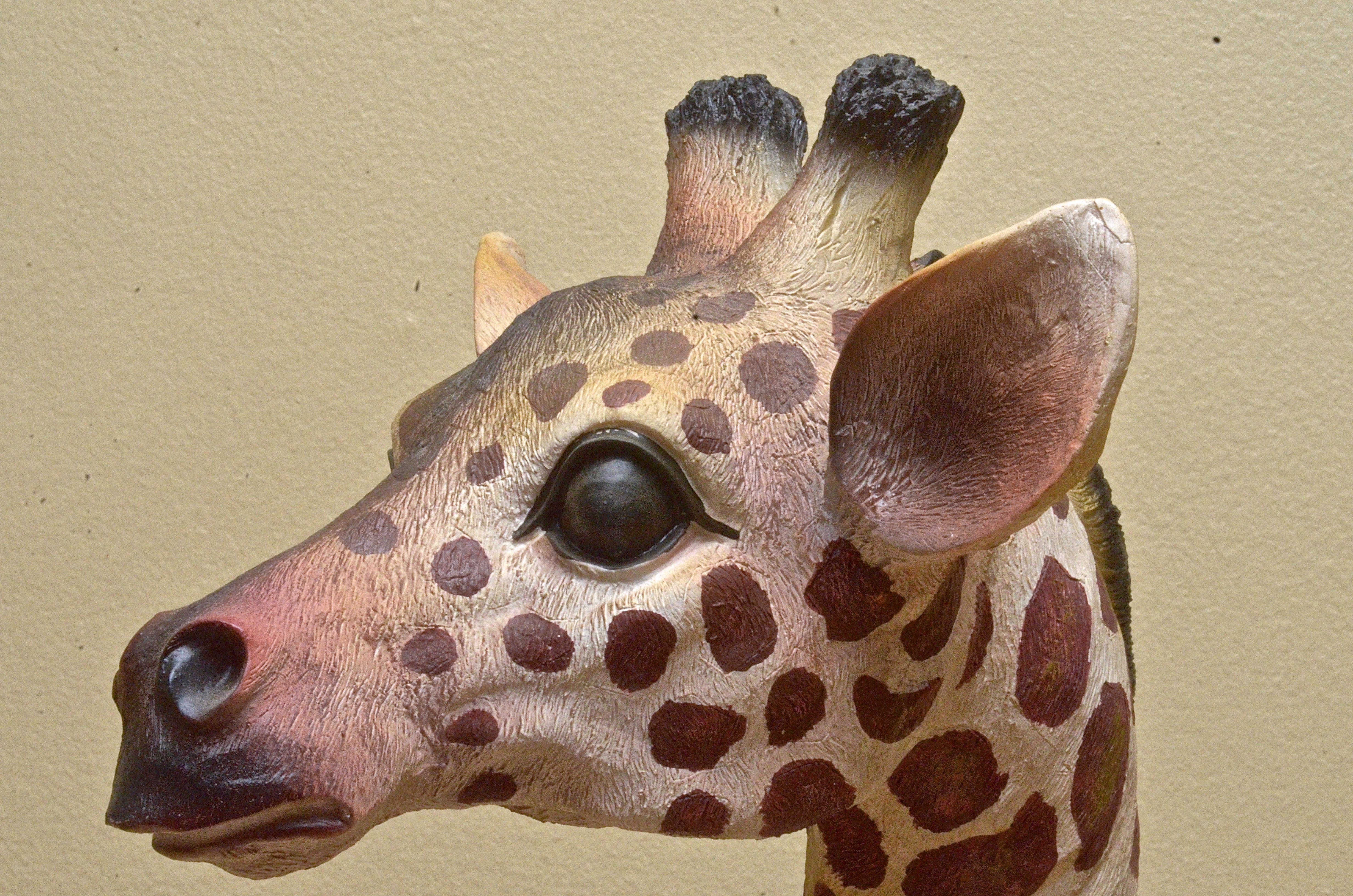 Baby Giraffe Resin Statue