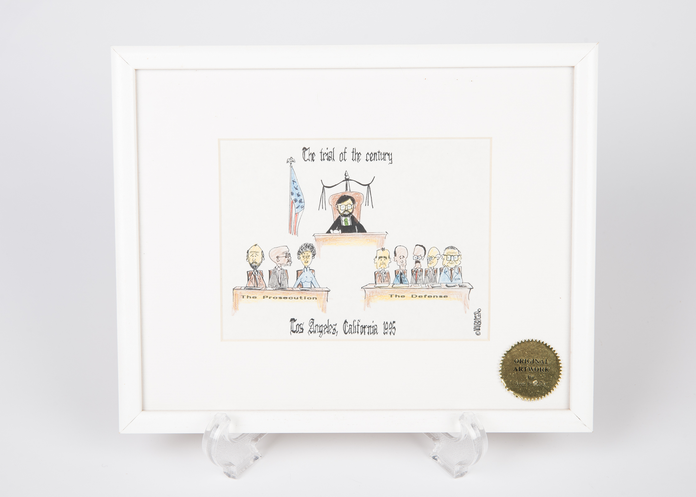 Ivan Briceno "Trial Of The Century" Drawing