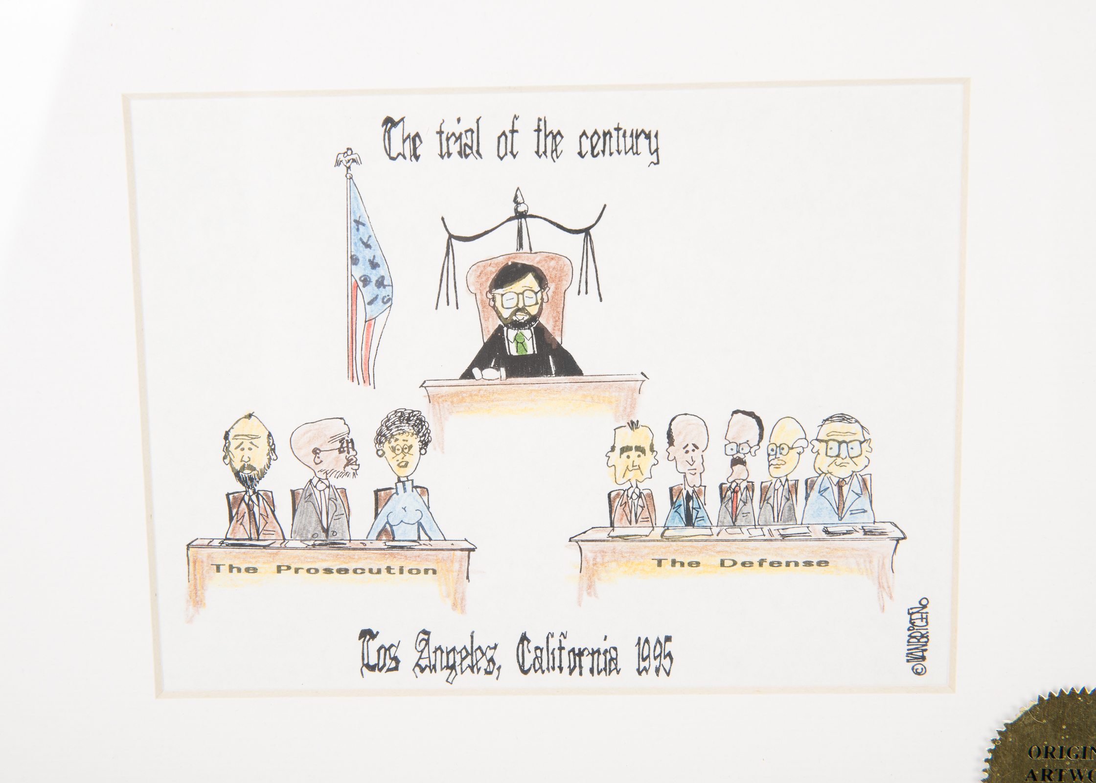 Ivan Briceno "Trial Of The Century" Drawing