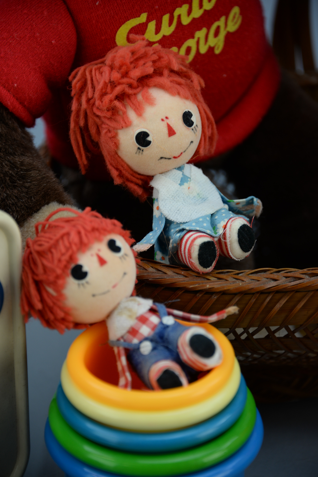 Curious George, Troll Dolls, and other Toys