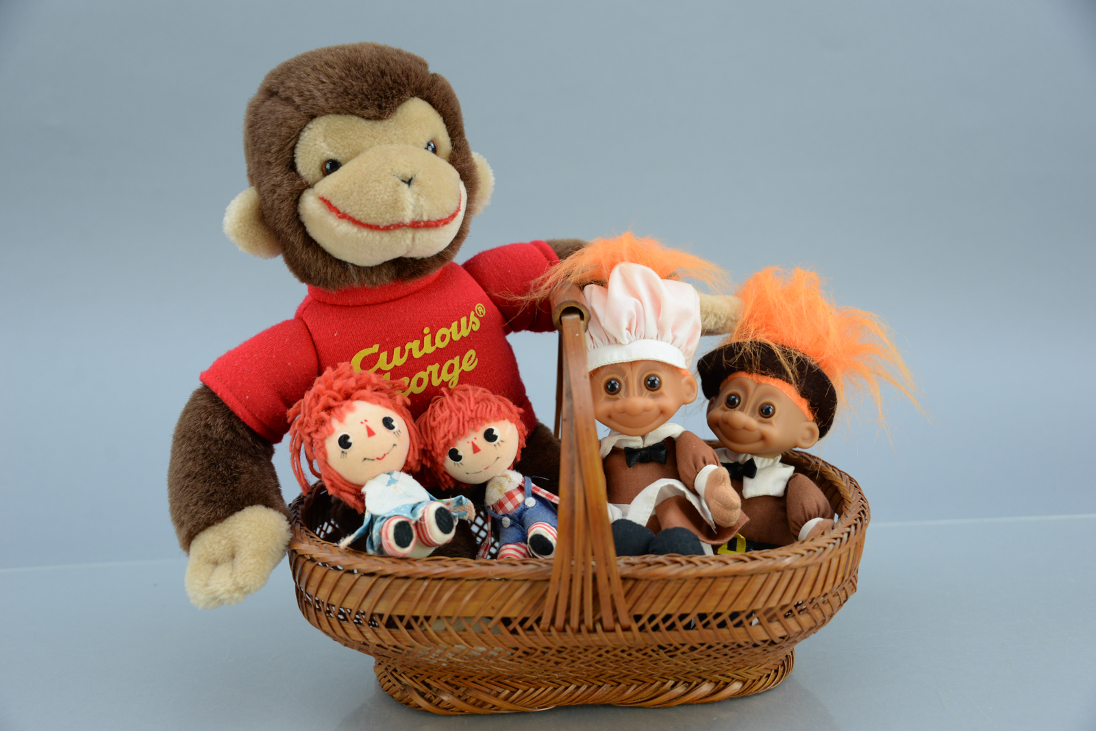 Curious George, Troll Dolls, and other Toys
