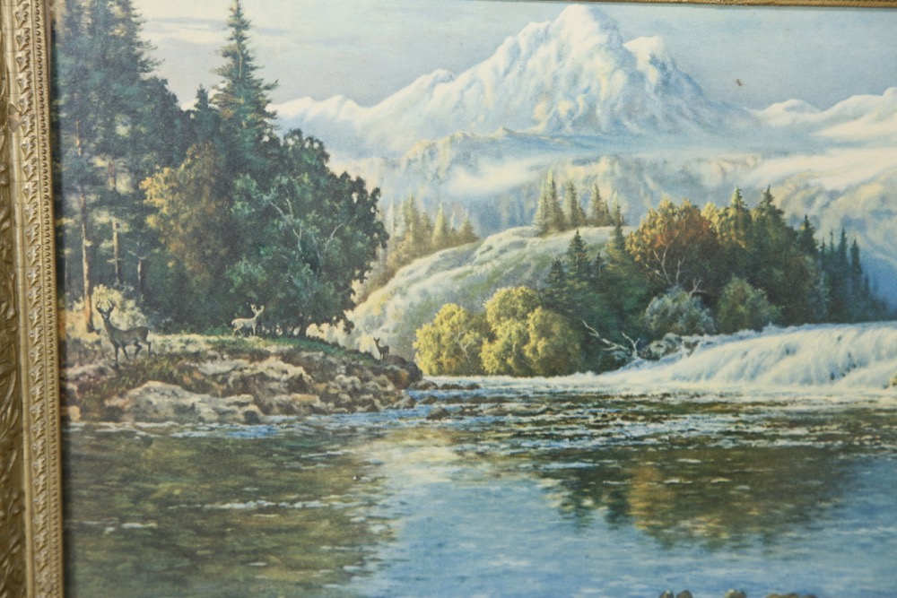 Collection of Antique Frames and Lithographs